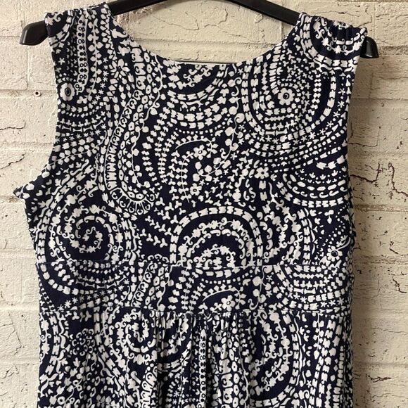 🌸 Charter Club Weekend Blue White Maxi Dress 🌸 large - Picture 6 of 8